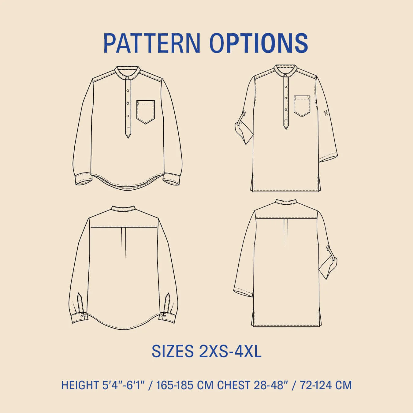 Wardrobe by me, Men`s tunic (herre) Wardrobe by me, Men`s tunic (herre)
