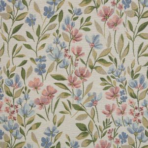 Gobelin, Blomster i pastelfarver, Emmeline Gobelin, Blomster i pastelfarver, Emmeline