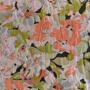 Fast Jacquard M/kulørte Blomster Fast Jacquard M/kulørte Blomster