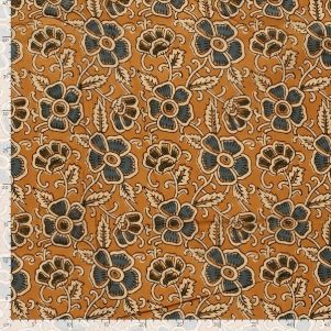 Bomulds Voile M/blomster