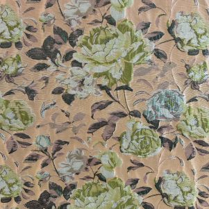 Fast Jacquard M/kulørte Blomster Fast Jacquard M/kulørte Blomster