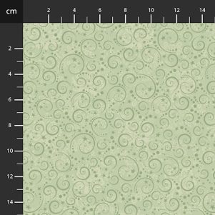 "Nordic Holiday Village, Sage stars & swirls" by Mary Jane "Nordic Holiday Village, Sage stars & swirls" by Mary Jane