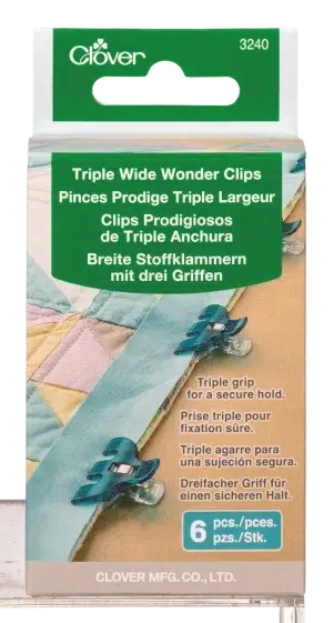 Clover 3240, Trible wide wonder clips (6 stk) Clover 3240, Trible wide wonder clips (6 stk)