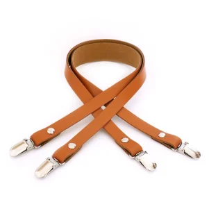 Miyako Klipsremme i læder - 62 cm, Camel Miyako Klipsremme i læder - 62 cm, Camel