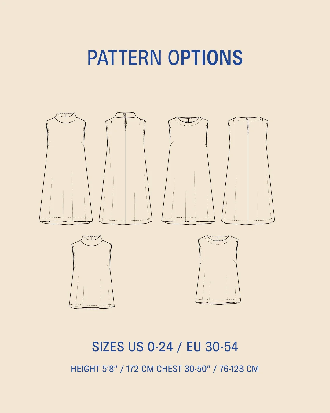 Wardrobe by me, June dress & top, str 30-54 Wardrobe by me, June dress & top, str 30-54