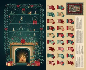 "Gifts of Gratitude, Advent Calendar" by Leanne Anderson & Kaytlyn Kueblerl (91,4x111,8cm.) "Gifts of Gratitude, Advent Calendar" by Leanne Anderson & Kaytlyn Kueblerl (91,4x111,8cm.)