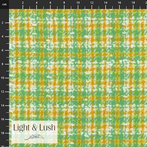 Bouclé / Woven, groftvævet, Grøn/gul, “Light & Lush” Bouclé / Woven, groftvævet, Grøn/gul, “Light & Lush”