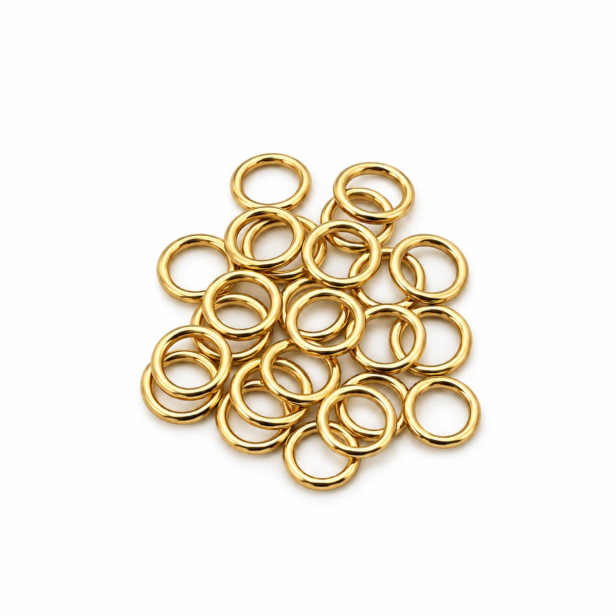 Gardinringe, Messing, 24 stk. (ø10mm)