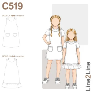 Line2line C519, Spencerkjole t/børn Line2line C519, Spencerkjole t/børn