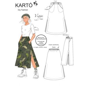 Karto, "Vigga" Nederdel str. 36/48 Karto, "Vigga" Nederdel str. 36/48