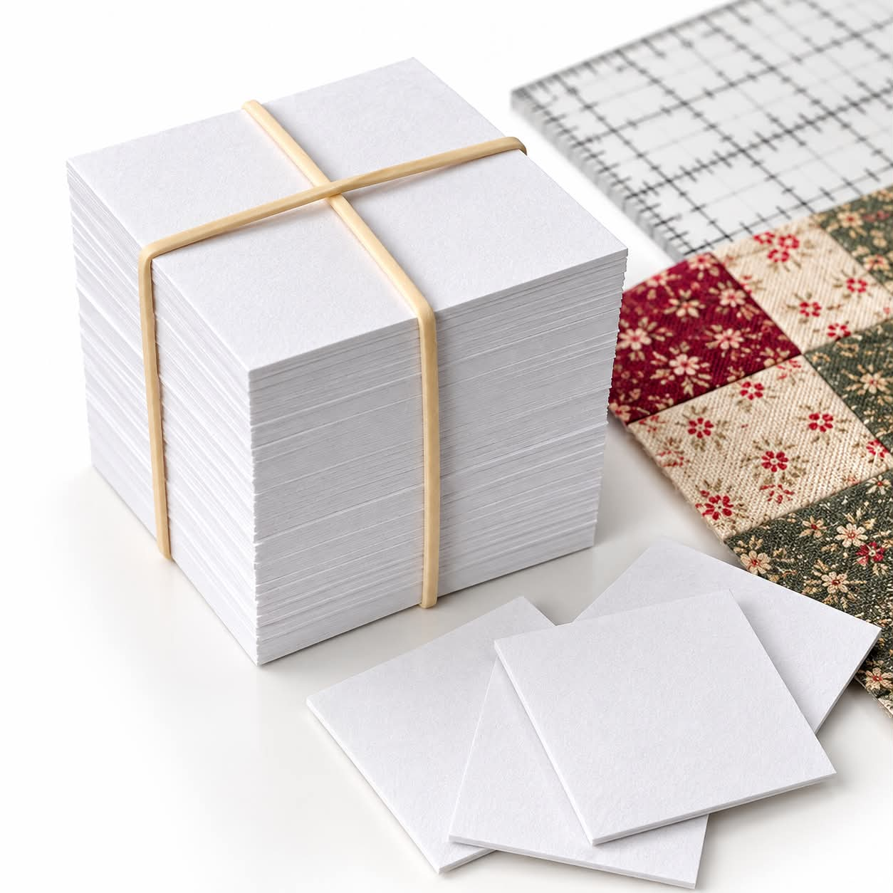 Patchworkkarton 4 x 4 cm – 200 stk. Patchworkkarton 4 x 4 cm – 200 stk.